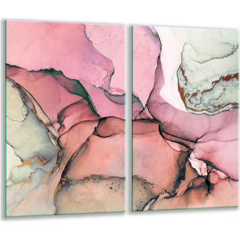 Schneidebrett aus Glas, 2x 30x52 Marmor (1/5)