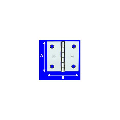 Cerniera per arredamenti nautici Inox 40x30mm. AL850IN4030 Aldeg