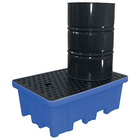 Auffangwannen - Max. Belastung 1200kg - Fassungsvermögen 2 Fässer 230L - BRP2 (1/4)