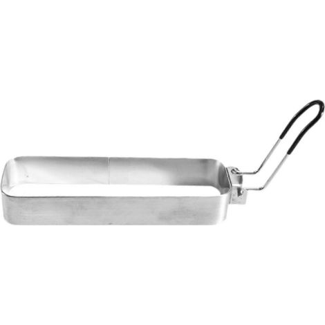 Cuiseur à œufs (forme rectangulaire, convient pour les crêpes, les gaufres, les omelettes, etc., avec poignée, parfait pour le petit-déjeuner, 25-26 secondes, poignée noire) (1/5)