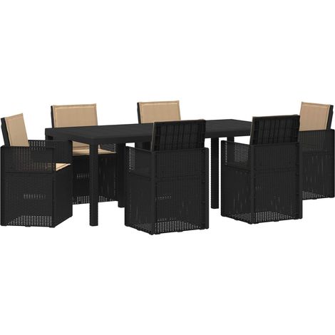 Maison Exclusive - Set da Pranzo per Giardino 7 pz Antracite e Tortora PP (1/5)
