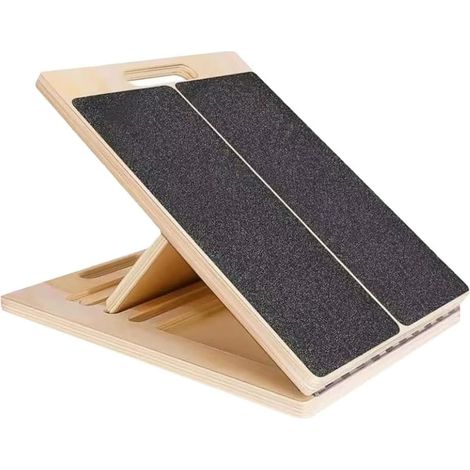 Civière de Mollet à Plaque Inclinée Pouvant Être Pliée. Civière de Jambe Réglable et Portable Antidérapante pour Exercices de Fitness et de Yoga en Famille (1/5)