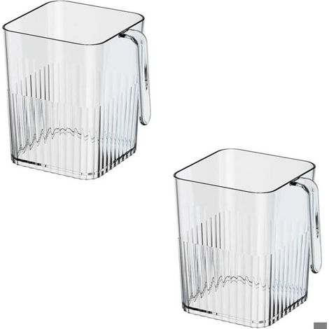 Lot de 2 boîtes de rangement pour porte latérale pour réfrigérateur - Organisateur de réfrigérateur pour garder votre réfrigérateur (1/4)