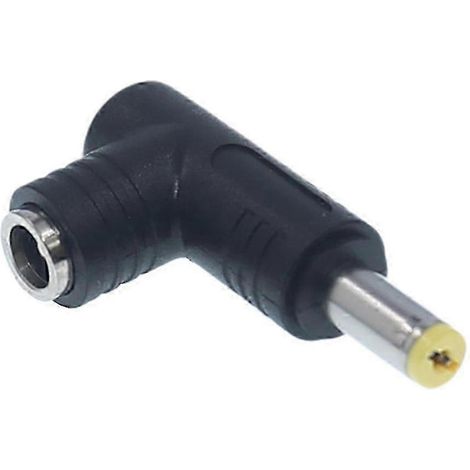 Adaptateur de connecteur d'alimentation CC à 90° : 1 prise femelle 5,5 x 2,5 mm vers fiche mâle (1 pièce) (1/5)
