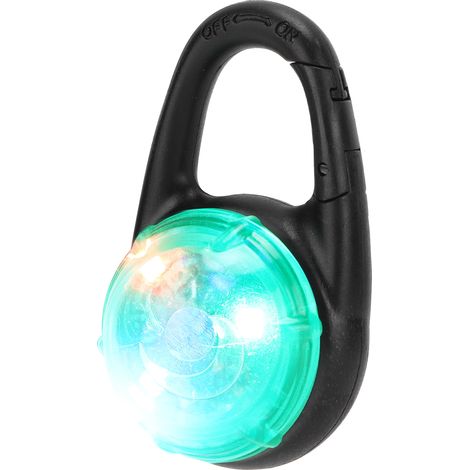 Pendentif LED lumineux et étanche pour chien, clip de collier pour la sécurité nocturne extérieure des chiens et chats - Lumière verte (1/5)
