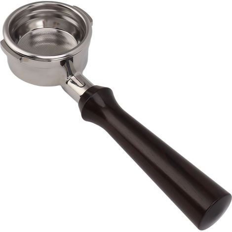 58-mm-Siebträger ohne Boden, 2-Hals-Edelstahlgriff, abnehmbares Zubehör für Breville 9 Series F, Sandelholz (1/5)