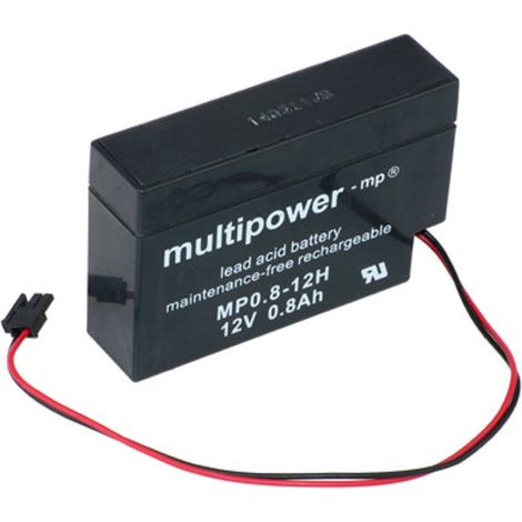 Amazon Multipower Blei-Akku MP0,8-12H Pb 12V 0,8Ah Heim und Haus Stecker