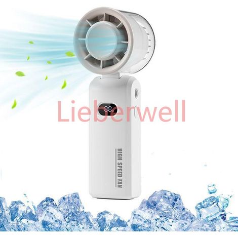Ventilateur Turbo Portable Ventilateur de Poche Haute Vitesse avec 100 Niveaux Batterie 3600mAh (1/5)