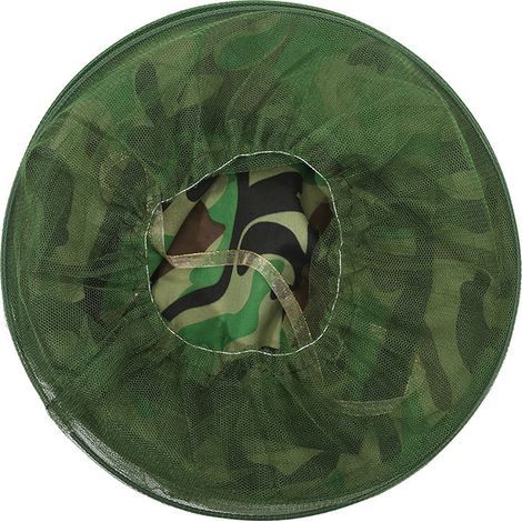 Camouflage Apiculture Apiculteur Anti-Moustique Abeille Insecte Mouche Masque Cap Chapeau avec Tête Net Maille Visage Protection Équipement de Pêche en Plein Air, (1/4)