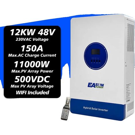 Inversor solar híbrido, MPPT dual, funciones de carga inteligente, SMT 12KP WIFI (1/2)