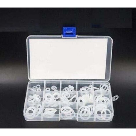 Kit de joints toriques en caoutchouc de Silicone transparent de alimentaire, 225 pièces, différentes tailles (1/4)