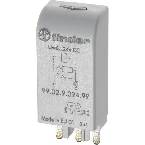Finder Steckmodul mit Diode, mit Anzeige, LED 99.02.9.024.79    1 St.