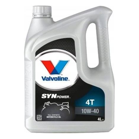 Aceite sintético original Valvoline Synpower 10w40 4l para motos todoterreno