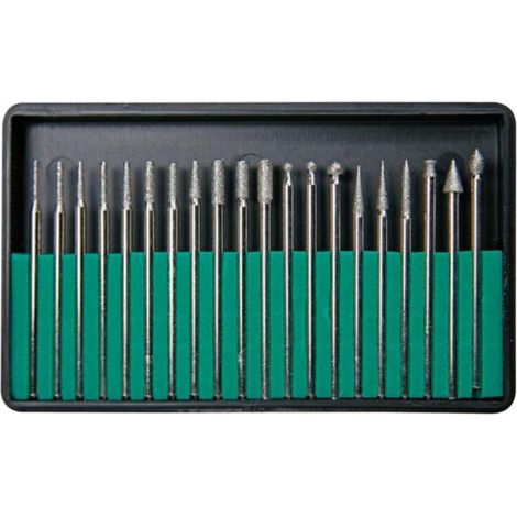 – Pack de 20 fraises diamantées 3mm pour défonceuse – Longueur 45mm – Coupe nette pour bois dur – VTHDS2N (1/2)