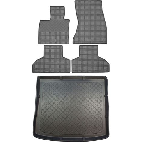 BMW X6 F16 SUV (5 porte) da 11/2014 SET - tappetini in gomma per auto + tappetino per bagagliaio (1/5)