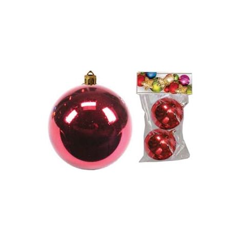 SFERE LISCE COLORE ROSSO- - mm.80 box pz.2 - 1 blister