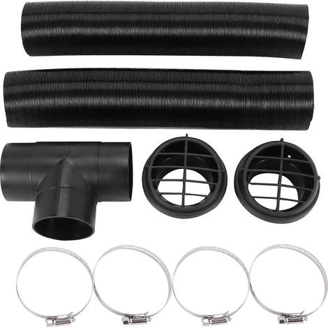 Kit de 60 mm de raccord en T pour conduit de chauffage automobile Webasto Eberspacher, avec colliers de serrage pour sortie d'air chaud et chauffage de stationnement. (1/5)
