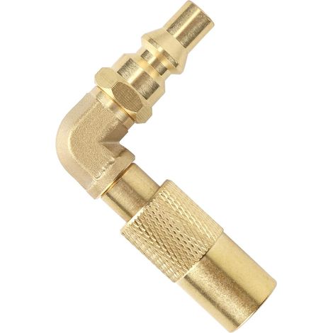 1/4" Adaptateur de Raccordement Rapide Camping-Car, Coude pour Propane Adaptateur pour Blackstone 17" et 22" Barbecues Table au Propane (1/5)