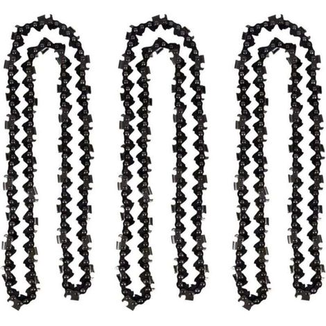 Lot de 3 Chaîne de tronçonneuse de 50 cm 0.325" 1,5 mm 76 maillons d'entraînement - compatible avec Timberpro 62CC, Hyundai et autres (1/4)
