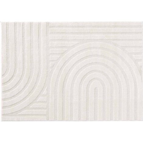 Tapis Déco en Relief "Maximus" 120x170cm Naturel