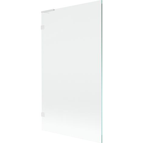 Mexen Lunar L Badewannenparavent 1-flügelig 100 x 150 cm, transparent, weiß - 897L-100-000-20-00 (1/5)