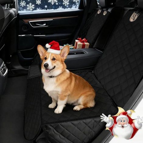 Housse Voiture Chien 135x120cm, Protection Siège Arrière Imperméable Antidérapante, Couverture de Voiture pour Chie HOUSSE DE SIEGE (1/5)