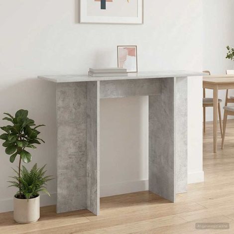 vidaXL Tavolo consolle Grigio Cemento 100 x 30 x 75 cm