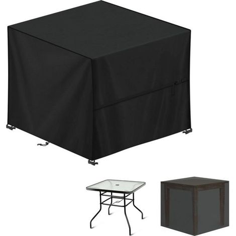 Housse de protection - KZQ - Table Jardin Carré 90x90x90cm - Imperméable - Anti-UV - Durable (1/5)