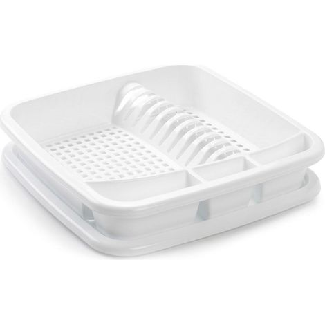 Scolapiatti Square Hemax - Sgocciolatoio per Stoviglie Bianco (1/5)