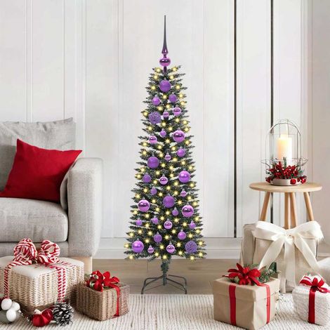 Künstlicher Weihnachtsbaum mit 150 LEDs mit Ständer Grün 120 cm