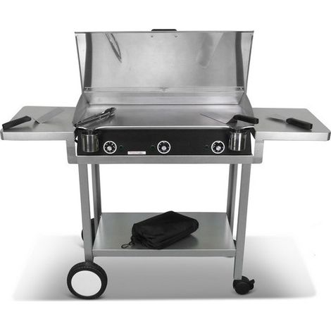 Pack plancha électrique PLANCHAELEC LUX 830 CARBON - CHARIOT MONCEAU (1/4)