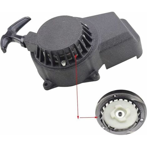 Pedales y piezas de arranque de aluminio Tigrezy con remaches negros de fácil extracción para motos de cross de bolsillo con engranajes de 2 tiempos de 47 cc y 49 cc. (1/5)