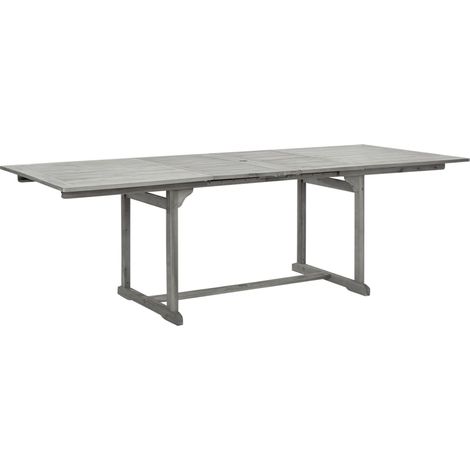 Table à dîner de jardin (160-240)x100x75 Bois d'acacia massif 2 (1/5)