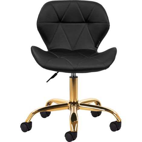 Taburete cosmético QS-06G oro negro (1/5)