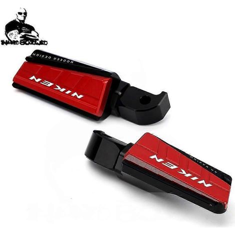 Fußrasten-Set für Yamaha Niken TDM900, TDM 900 A, XSR 700, 900, XSR700, XSR900, SCR 950, Tracer 700/GT, 900/GT – NIKEN ROT