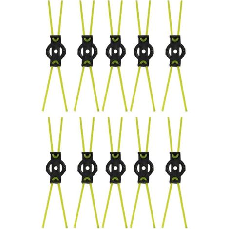 10 pezzi Testine di taglio per decespugliatore Spazzola per la rimozione di erbacce e muschio Antiruggine Resistente all'usura (1/4)