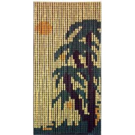 1PZ TENDA A PIASTRINA "PALME" - 36 strisce per 63 piastrine - cm.100x230h.