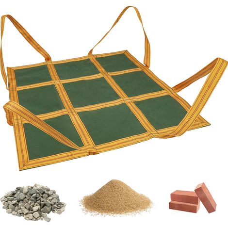 Sac de Levage en Nylon et Toile, Sacs de Levage durables et réutilisables, pour Plateforme de Grue, Chariot élévateur,Charge de 1000 kg, 100 x 100 x 100 cm (1/5)