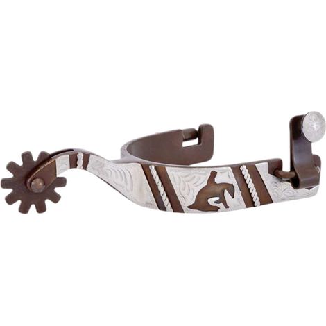 Speroni da reining con bordino decorato motivo reiner per donna