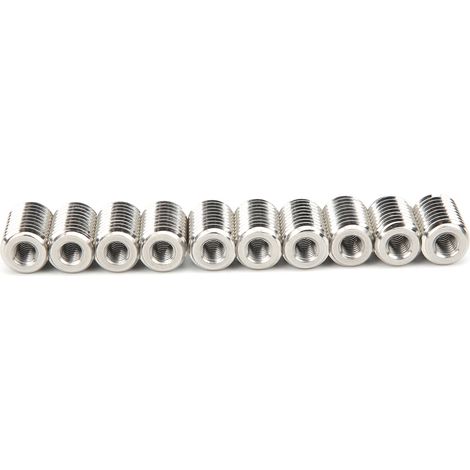 Kit de 10 Douilles Filetées Réductrices en Acier Inoxydable pour Réparation de Filetage Standard, Pièces de Raccordement (1/5)