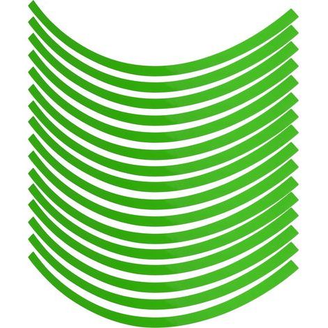 Universal Car Motorcycel Wheel Réfléchissant Pinstripe Decal Tape Sticker Décoration Film 6 Couleurs Vert Fluorescent (1/5)