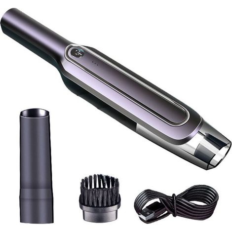 Aspirateur de Voiture Sans Fil, Aspirateur à Main Portable Rechargeable USB 120W 4000mAh avec Filtre Lavable pour Maison, Bureau et Auto (1/5)