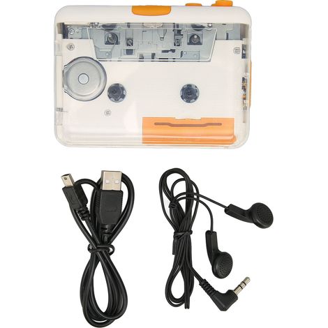 Plug-and-Play-USB-Kassettenkonverter, tragbarer MP3-Player mit Kopfhörern für iPod und PC. (1/5)