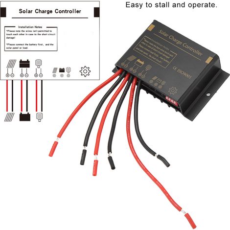 Contrôleur de charge solaire étanche et durable, protection sécurisée pour les systèmes d'éclairage public 12 V 24 V (1/5)