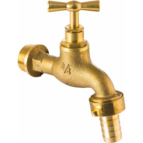 Robinet extérieur laiton 3/4' – Filetage plomberie pour systèmes d'arrosage – Résistant à la corrosion et conditions extérieures – Rain