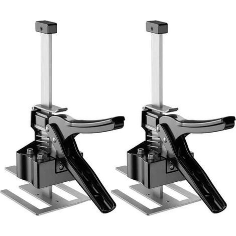 2 Packs Labor Saving Arm Tool Cabinet Lift Hand Tool Jack Set Up to 170 kg Board Lifter Cabinet Jack Wall Tile Height Adjuster 21.6 cm Door Panel Lifting Best Father's Day Gifts (1/5)