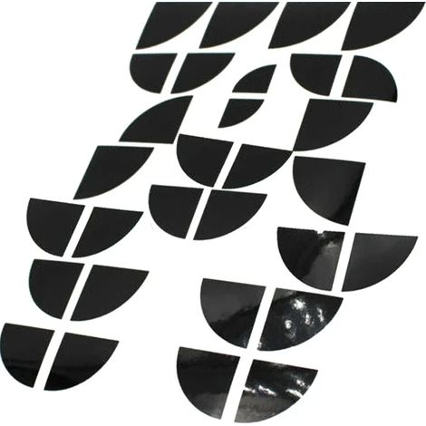 (Noir brillant) Lot de 7 enjoliveurs rouges et roses neufs, compatibles avec les emblèmes avant et arrière BMW, ainsi que les autocollants pour volant (82 mm + 74 mm + 68 mm + 45 mm). Accessoires auto (1/4)