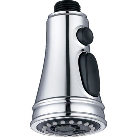 Douchette extractible pour évier de cuisine – 3 fonctions de jet, finition chromée, compatible Moen, Delta, Kohler et norme UE (1/4)