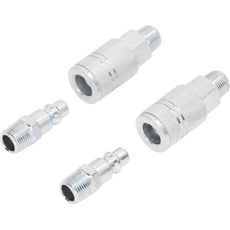 Kit adaptateur pour outils pneumatiques de type américain 3/8" NPT, raccord rapide pour tuyau d'air, kit de connexion pour accessoires de compresseur d'air industriel I/M (1/5)
