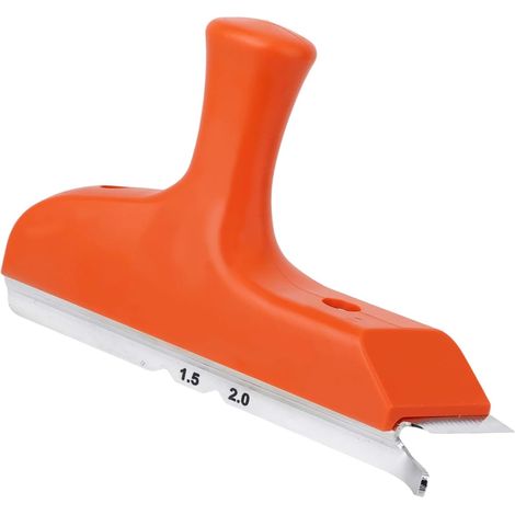 Arrilleuse de Chants avec Lame en Acier Inoxydable et Poignée Ergonomique, Outil Travail Bois pour Ébavurer Raboter Corriger Chants Placage PVC ABS Surfaces Droites et Courbes (1/5)